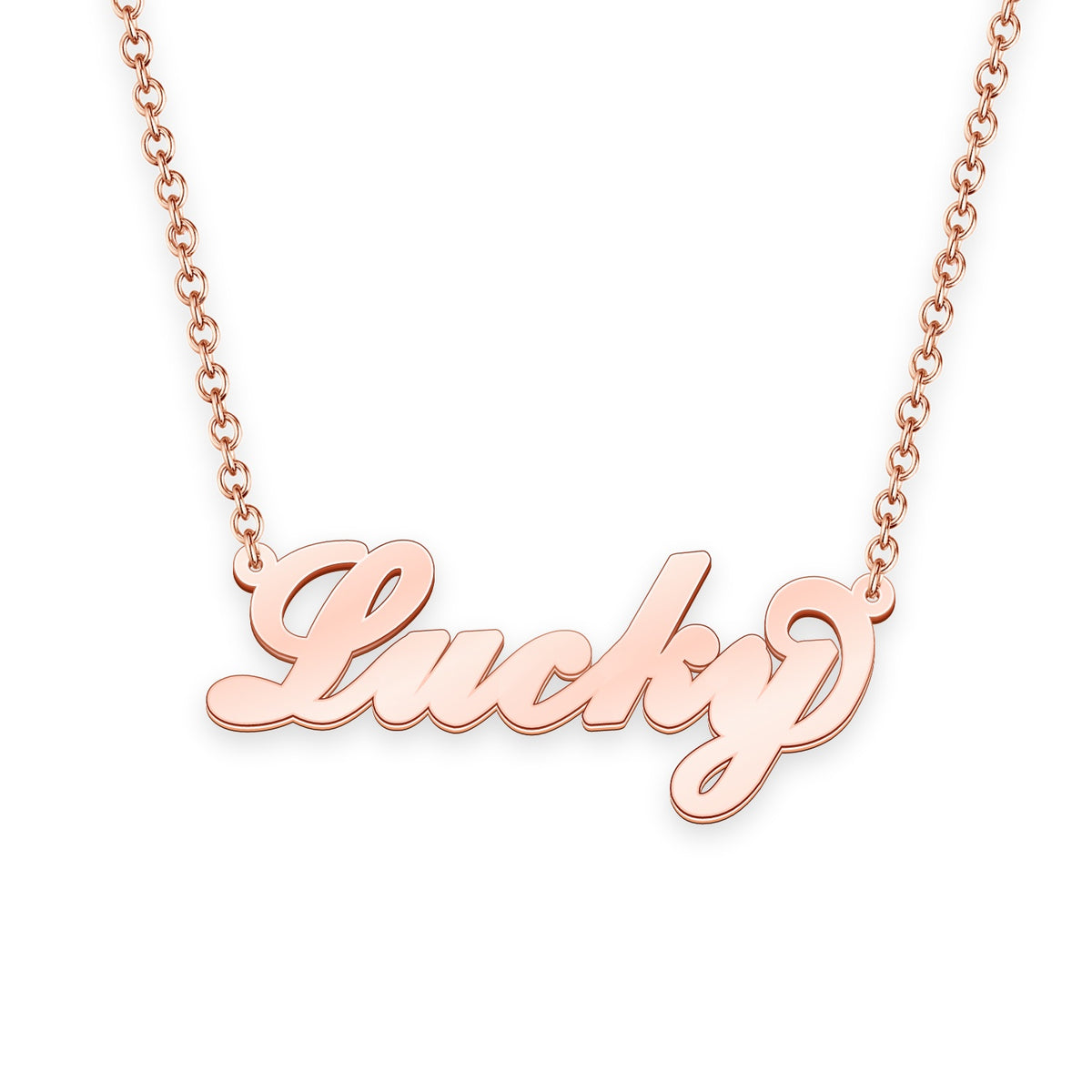 Lucky name necklace Gold Custom Necklace, Personalized Gifts For ...