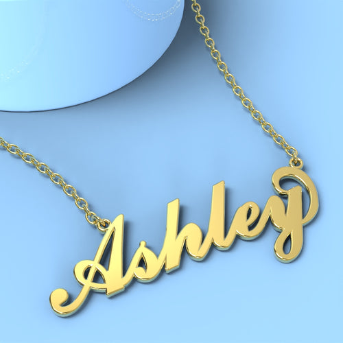 Ashley name necklace Gold Custom Necklace, Personalized Gifts For Her - NameNecklace