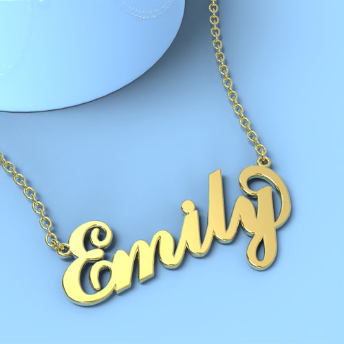 Emily name necklace Gold Custom Necklace, Personalized Gifts For Her - NameNecklace